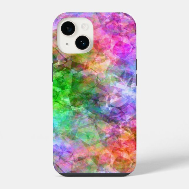 Colourful Crumpled Texture iPhone Case (Back)