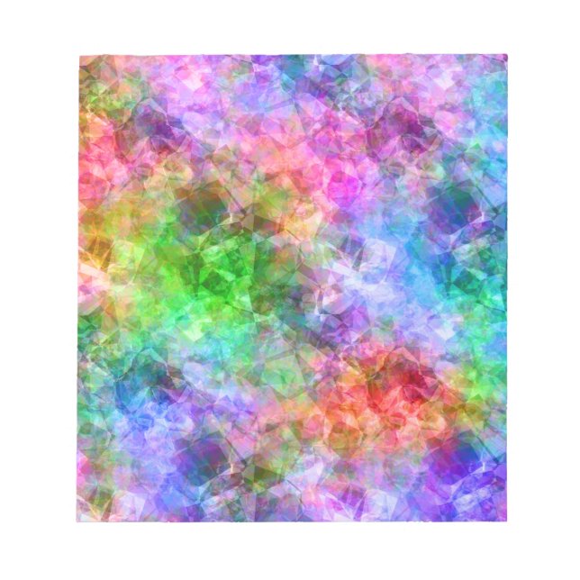 Colourful Crumpled Texture Notepad (Front)