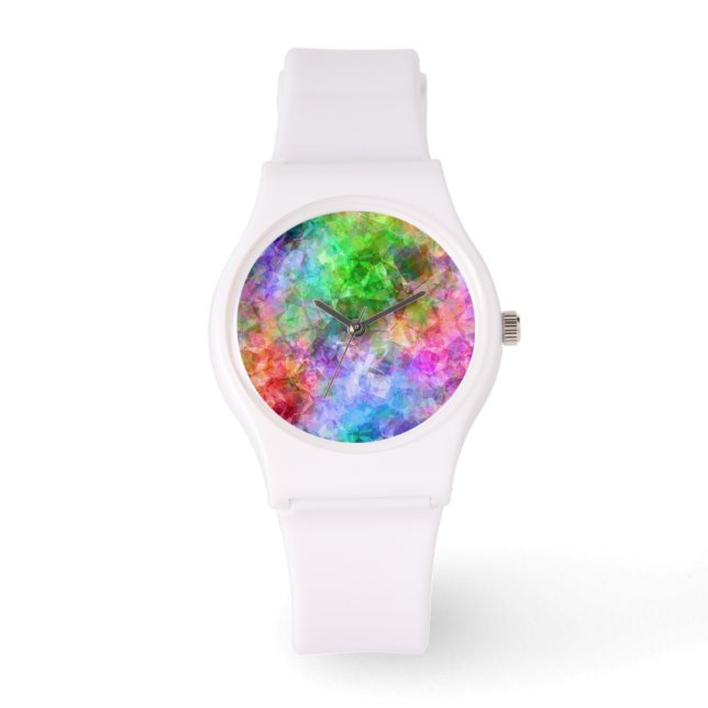 Colourful Crumpled Texture Watch (Front)
