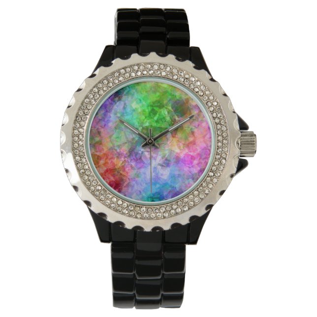 Colourful Crumpled Texture Watch (Front)