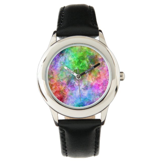 Colourful Crumpled Texture Watch (Front)