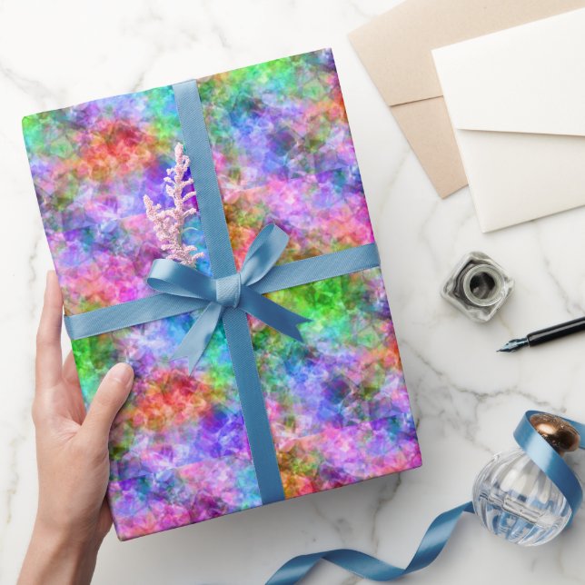 Colourful Crumpled Texture Wrapping Paper (Gifting)