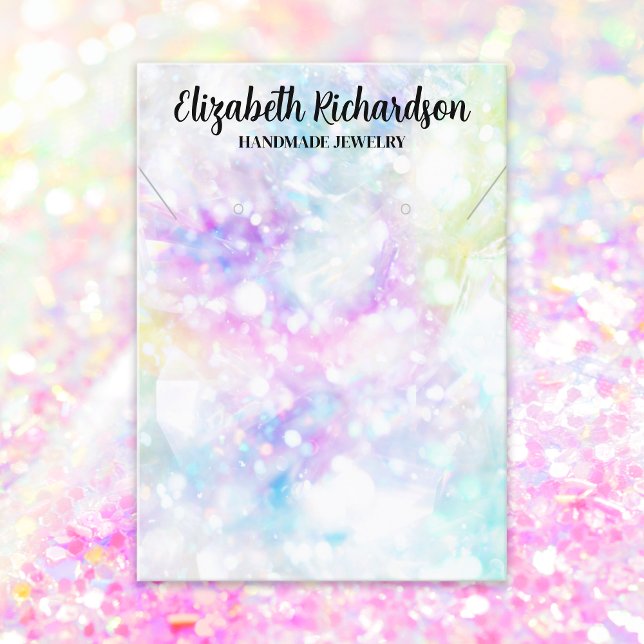 Colourful Crystal Diamond Jewellery Holder Display Business Card (Creator Uploaded)