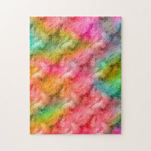 Colourful Crystal Glass Pattern Jigsaw Puzzle