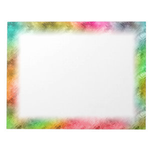 Colourful Crystal Glass Pattern Notepad