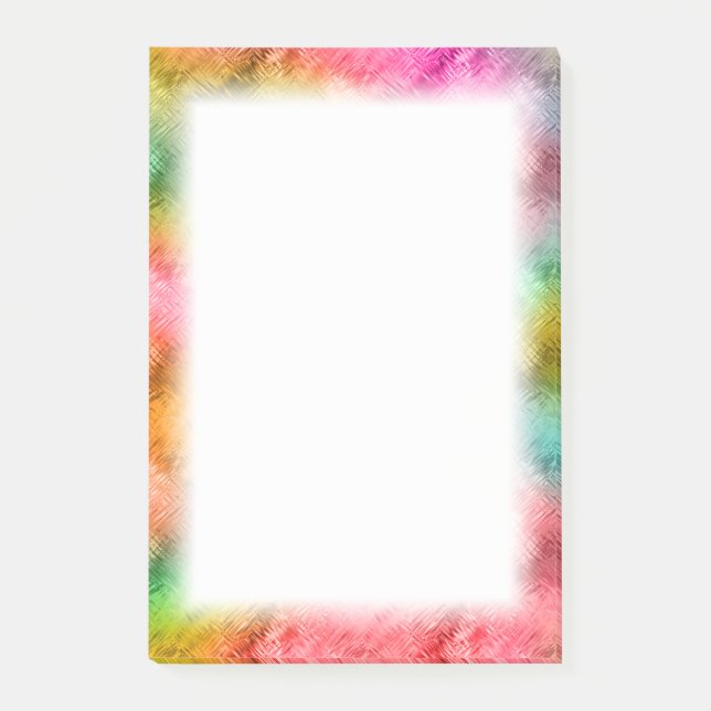 Colourful Crystal Glass Pattern Post-it Notes (Front)
