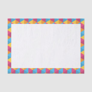 Colourful Cube Pattern Tissue Paper
