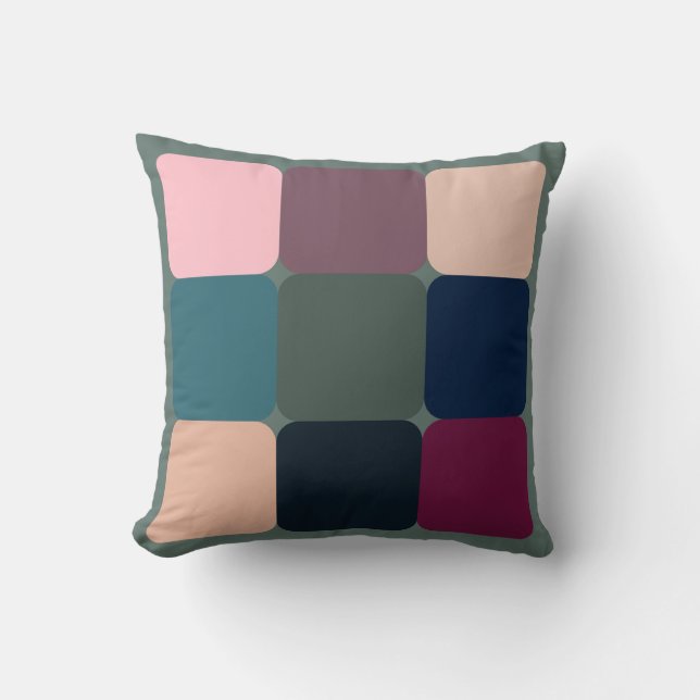 Colourful Cubes Cushion (Front)