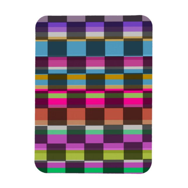 Colourful Cubes Magnet (Vertical)