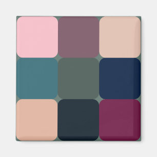 Colourful Cubes Magnet