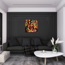 Colourful Cubism Abstract Faces