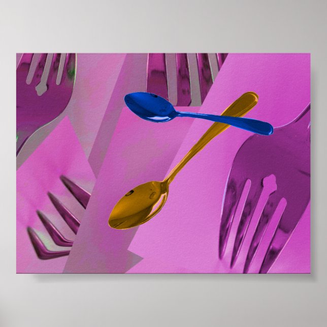 Colourful Culinary Artwork Design  Poster (Front)