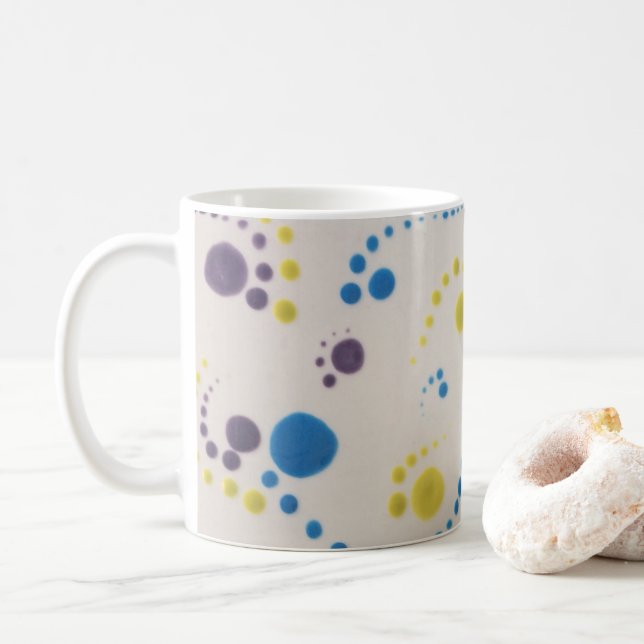 Colourful cup for coffee or tea (With Donut)