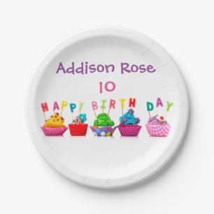 Colourful Cupcake - 7" Plate