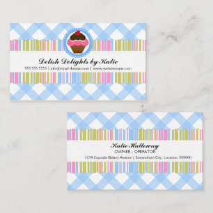 Colourful Cupcake Bakery Business Card