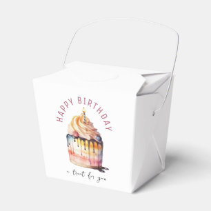 Colourful Cupcake, Take Out Favour Box