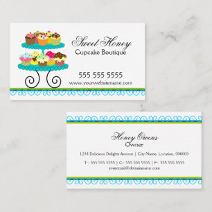 Colourful Cupcakes Baker Business Card