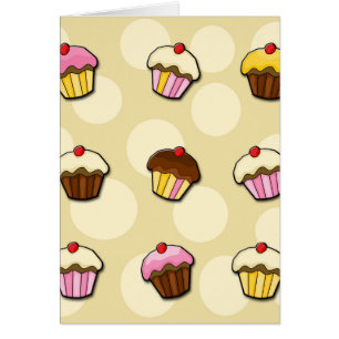 Colourful cupcakes pattern