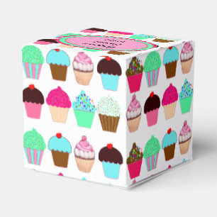 Colourful Cupcakes - Personalised Favour Box