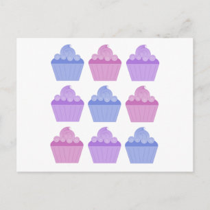 Colourful Cupcakes Postcard