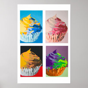 Colourful Cupcakes Poster