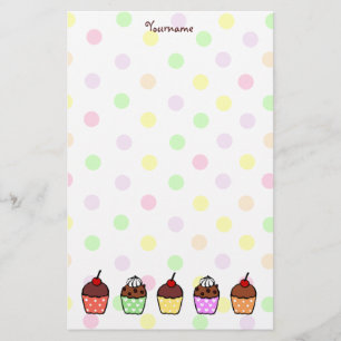 Colourful Cupcakes Stationery