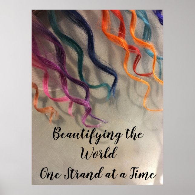 Colourful Curls Poster (Front)