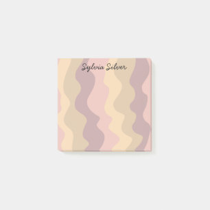 Colourful Curves CUSTOM Chic Monogram Personalised Post-it Notes