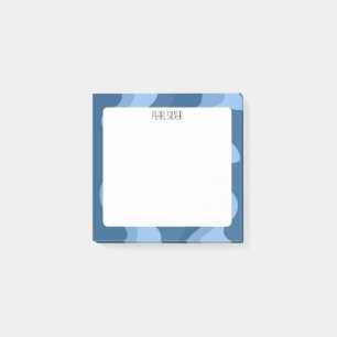 Colourful Curves CUSTOM Chic Monogram Personalised Post-it Notes