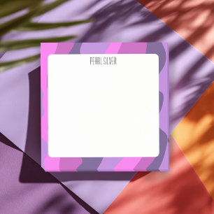 Colourful Curves CUSTOM Chic Monogram Personalised Post-it Notes