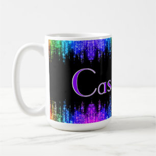 Colourful Custom Name Glowing Gift for Her Mug