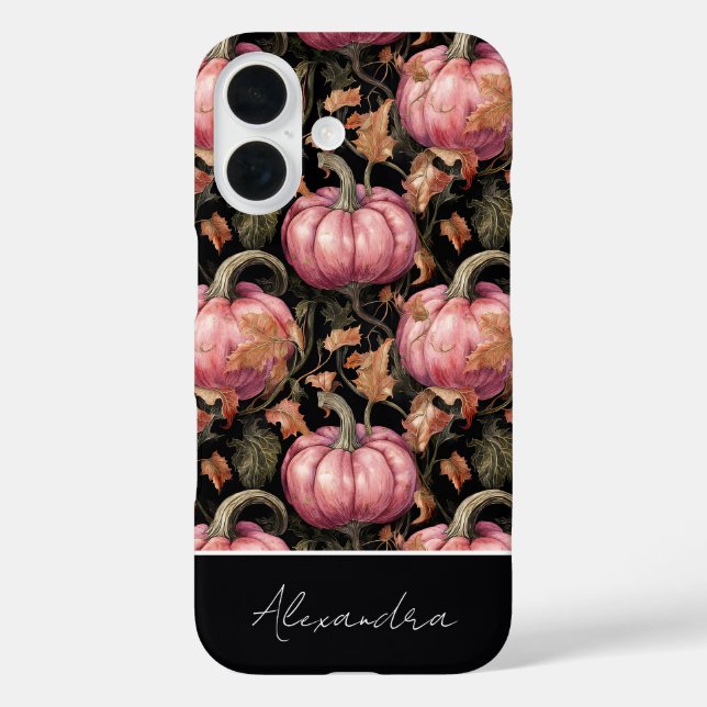 colourful Custom Pumpkin and Leaves pattern  Case-Mate iPhone Case (Back)