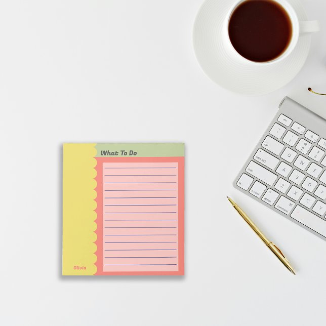 Colourful Customise To Do List Checklist Shopping Notepad (Creator Uploaded)