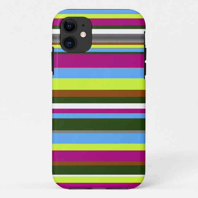 Colourful Customised Designer Stripe Case-Mate iPhone Case (Back)