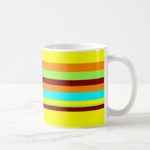 Colourful Customised Designer Stripe Pattern Coffee Mug