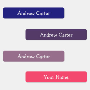 Colourful Customised Kids Iron On name labels