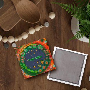 Colourful Customised Stars Hearts Inspirivity Magnet