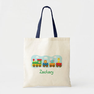Colourful Cute Animals Train for Kids Tote Bag