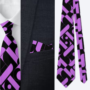 Colourful Cute Background Pattern Necktie