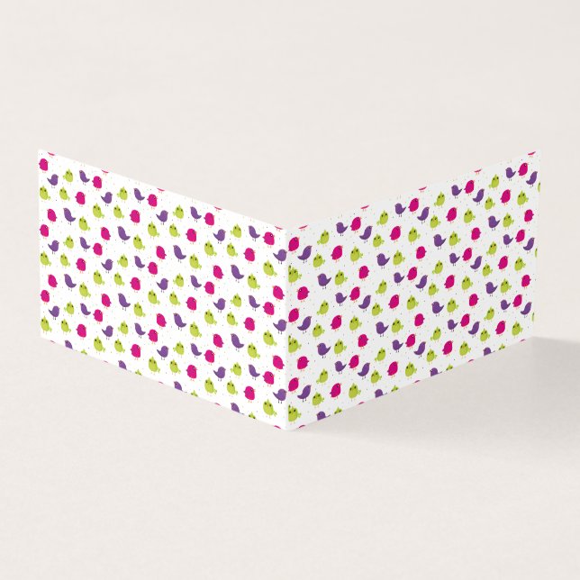 Colourful Cute Birds Pattern (Outside)