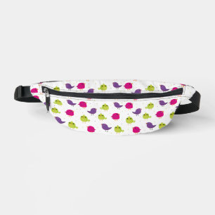 Colourful Cute Birds Pattern Bum Bags