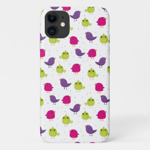 Colourful Cute Birds Pattern iPhone 11 Case