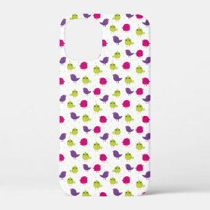 Colourful Cute Birds Pattern iPhone 12 Mini Case
