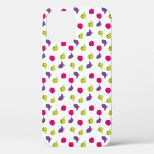 Colourful Cute Birds Pattern iPhone 12 Case