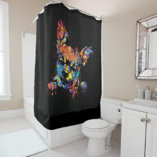 Colourful Cute Chihuahua Shower Curtain
