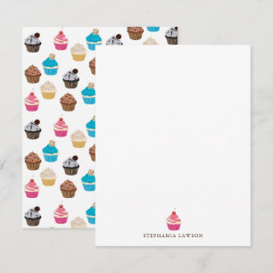 Colourful Cute Cupcakes Pattern Card