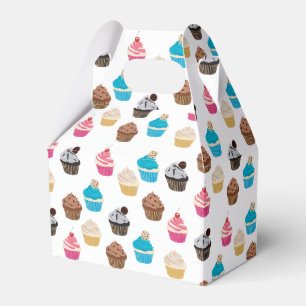 Colourful Cute Cupcakes Pattern  Favour Box