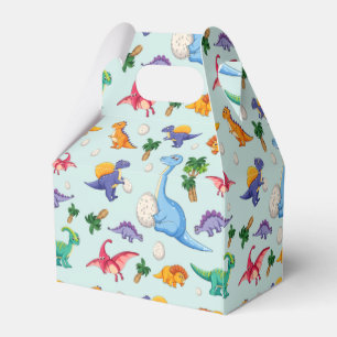 Colourful Cute Dinosaur Pattern Favour Box