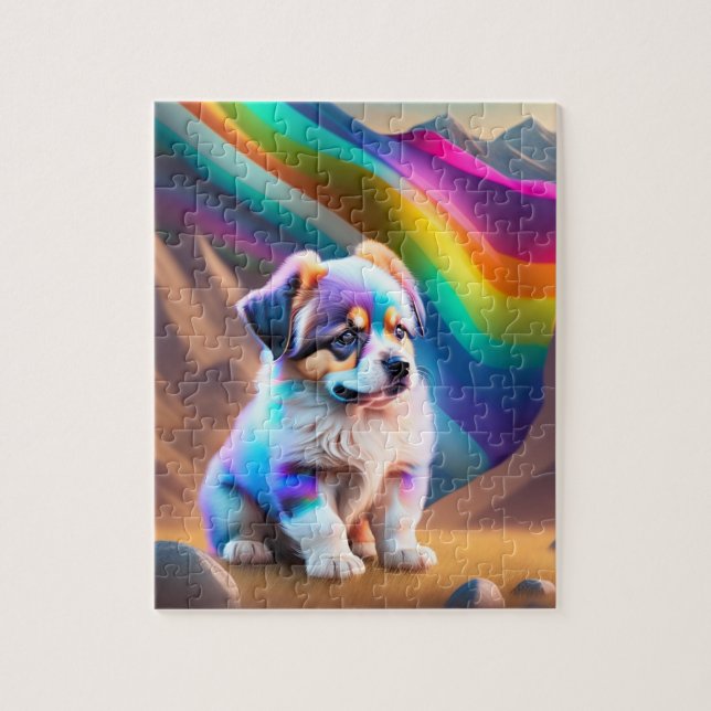Colourful Cute Dog Jigsaw Puzzle (Vertical)