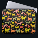 Colourful Cute Dogs Puppies Illustration Pattern Laptop Sleeve<br><div class="desc">Cute colourful dogs and puppies decorate this laptop pouch. Hand drawn by me for you. For more designs and colours check my shop!</div>